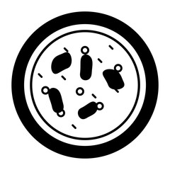 Indian curries vector outline icon design, Asian Cuisines symbol, Most Popular Dishes Sign, Street Foods stock illustration, Curry Pakora Masala Platter Concept