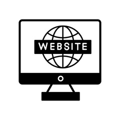 Website domain vector icon easily modify

