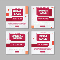 modern social media post template