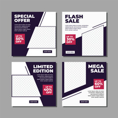 modern social media post template