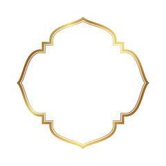 golden frame ramadan kareem. islamic background