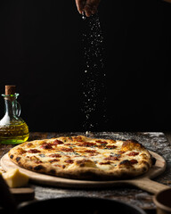 pizza on the table