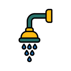 Shower icon. sign for mobile concept and web design. vector illustration