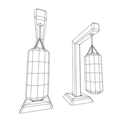 Punching bag for training boxing power punch