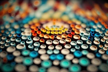 tilt-shift endless circles pattern background color progression