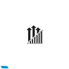 Icon vector graphic of signal up high