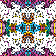 Seamless Waves Pattern Background.