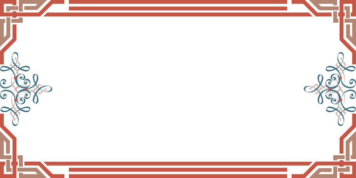 Beautiful, vintage, decorative frame for the text of invitations, congratulations, quotes, citation. 