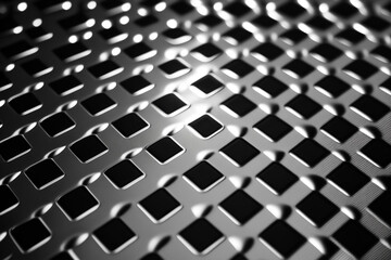 Checkered iron plate abstract background. 