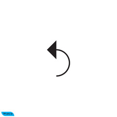 Icon vector graphic of arrow left