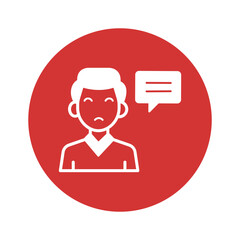 Bubble vector icon easily modify 

