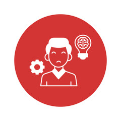 Management vector icon easily modify

