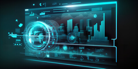 Obraz premium audio cassette on a blue background