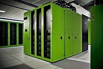Green data center â€¢ Green energy data servers. Generative AI