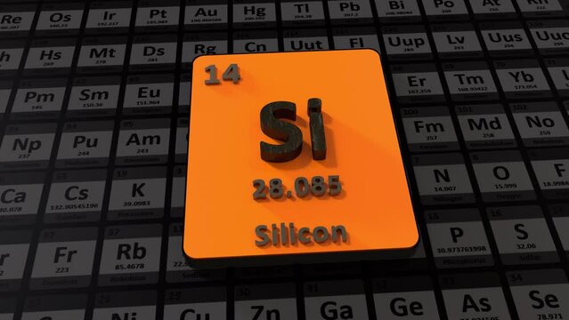 Silicon Periodic Table 3D Animation