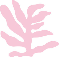 Hand drawn abstract doodle plant flat icon