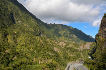 Paysage montagneux de l'&icirc;le de la R&eacute;union