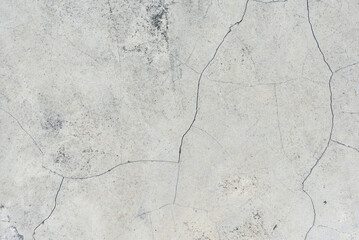 Abstract background texture of old white grey concrete or cement, grunge retro style of floor or wall surface