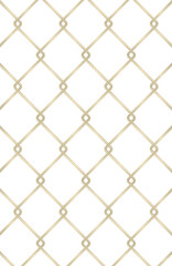Metallic chain fence. vector illustration
