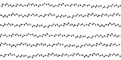 Pen and ink doodle vines seamless pattern. Hand drawn botanical illustration with leaf motif. Trendy fine line urban scribble foliage surface design. Isolated black drawing on transparent background. © Unleashed Design