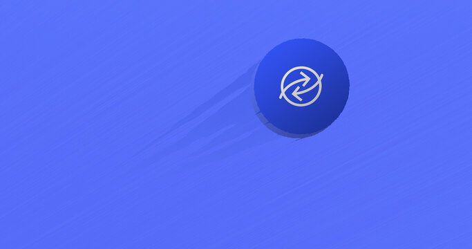 February 13 2023 Illustration of the crypto asset token RCN coin take off, unstick, skyrocketing in a bull run. Rise of Ripio Credit Network 