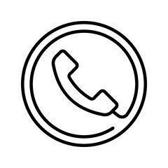 Telephone icon. sign for mobile concept and web design. vector illustration