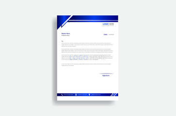 Set of modern Letterhead template in Abstract style design.