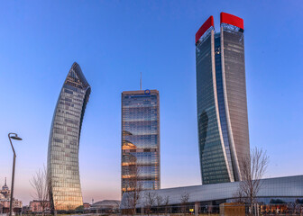 Naklejka premium mgrattecieli di milano