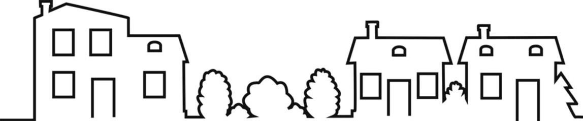 house drawing , line design