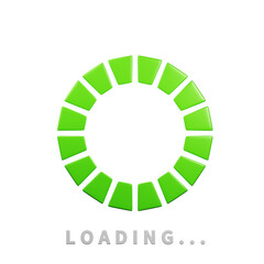 3d render icon loading icon with 3d render style