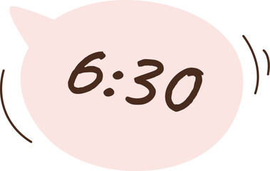 Time for wake up cloud flat icon