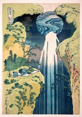 Hokusai's Mino no kuni yōrō no taki.