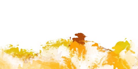 Fototapeta premium Colorful texture. Brushstrokes. Spots of paint. Colorful image. Modern art. Yellow background with rough strokes.