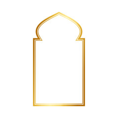 golden arabic windows frame. background ramadan kareem. islamic background
