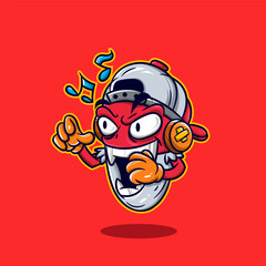 Cartoon Music Monster Medicine