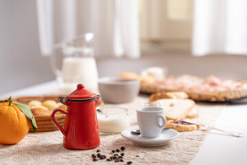 italian, Sardinian Breakfast.
Colazione Sarda e Italiana