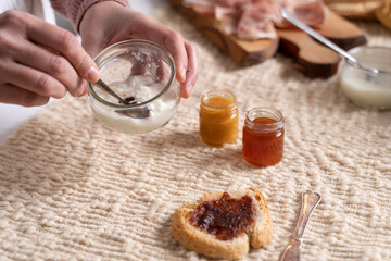 italian, Sardinian Breakfast.
Colazione Sarda e Italiana