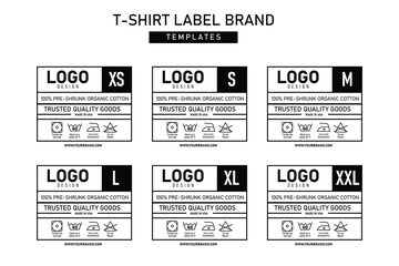 Clothing neck label tag concept vector design