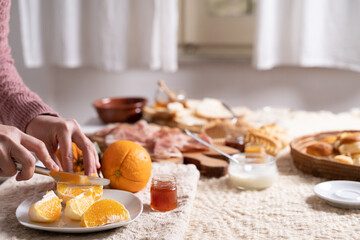 italian, Sardinian Breakfast.
Colazione Sarda e Italiana