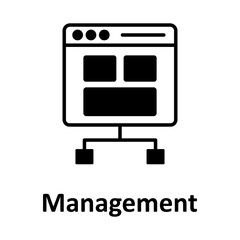 Management vector icon easily modify

