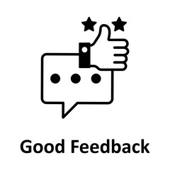 Five star feedback vector icon easily modify

