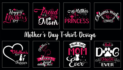 happy mothers day typography t shirt design. mothers day typography t shirt design 