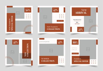 Sale social media post template, Fashion sale banner, Minimalist banner, editable banner