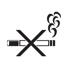 Cigarette place and no smoking symbol,icon vector illustration design template.