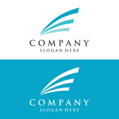 Abstract creative Logo template elements are universal, can be used for business, brand, company, business card, property or building.