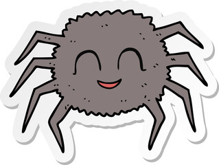sticker of a cartoon spider