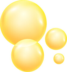 Realistic transparent  3d bubbles underwater . Soap bubbles vector illustration