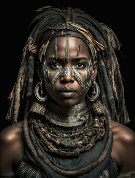 Tribal Woman Portrait-Tribal Portrait