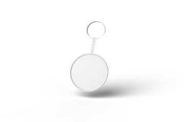 Floating of Round Keychain Transparent Background