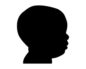 silhouette of a baby